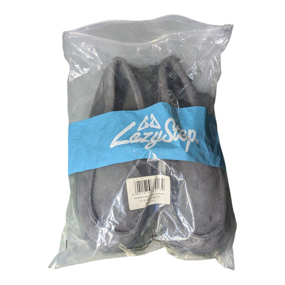 Lazy Steps Men's Moccasin Slippers - Size 12 - Gray - New - Indoor/Outdoor - Picture 7 of 7